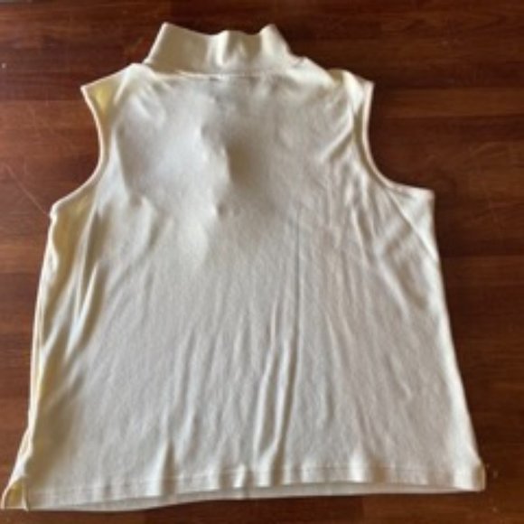 Basic Editions Yellow Tank with Collar and Small Button Up - Picture 2 of 6